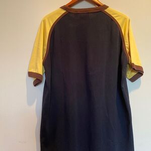 Puma Sportswear Men’s Athletic Top Navy Yellow Brown XL